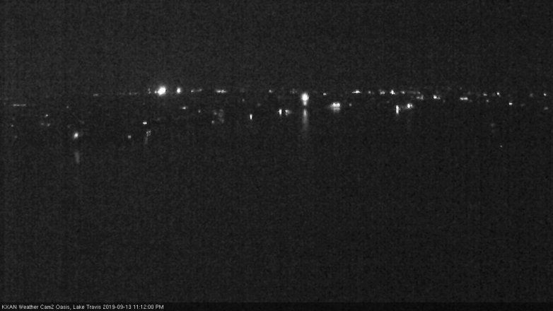 Lake Travis webcam, September 13, 2019 10:15 PM CT