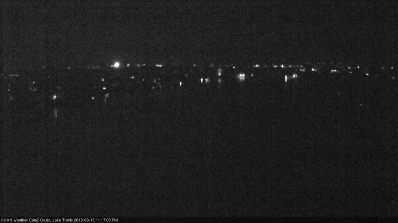 Lake Travis webcam, September 13, 2019 10:20 PM CT