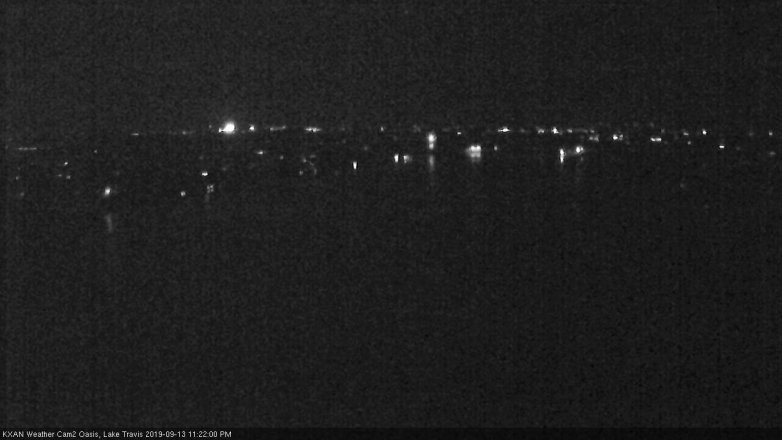 Lake Travis webcam, September 13, 2019 10:25 PM CT