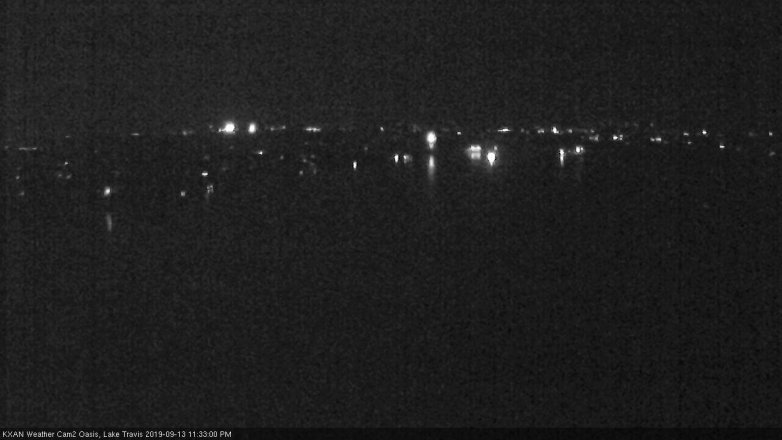 Lake Travis webcam, September 13, 2019 10:35 PM CT