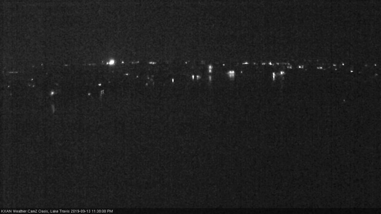 Lake Travis webcam, September 13, 2019 10:40 PM CT