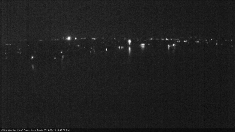 Lake Travis webcam, September 13, 2019 10:45 PM CT