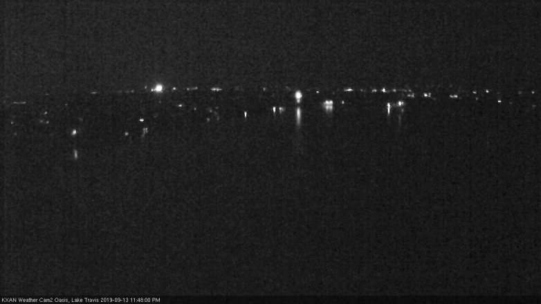 Lake Travis webcam, September 13, 2019 10:50 PM CT
