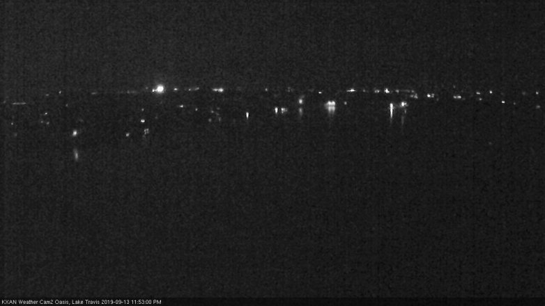 Lake Travis webcam, September 13, 2019 10:55 PM CT