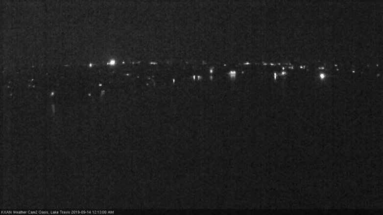 Lake Travis webcam, September 13, 2019 11:15 PM CT