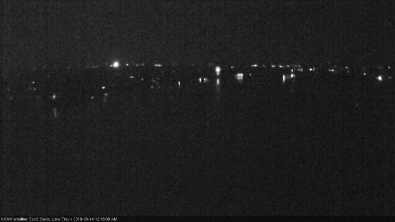Lake Travis webcam, September 13, 2019 11:20 PM CT