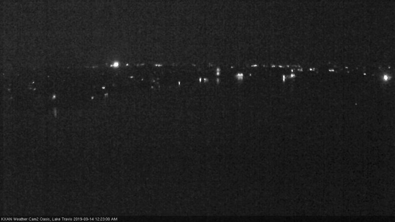 Lake Travis webcam, September 13, 2019 11:25 PM CT
