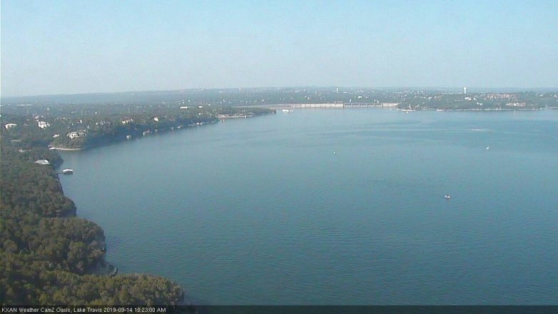 Lake Travis webcam, September 14, 2019 9:25 AM CT
