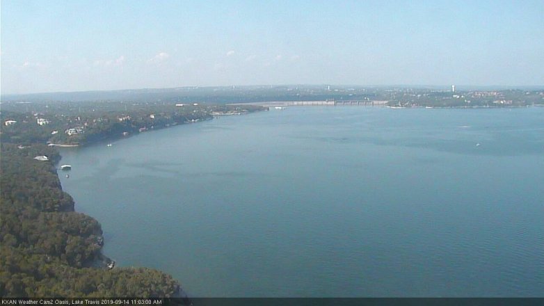 Lake Travis webcam, September 14, 2019 10:05 AM CT