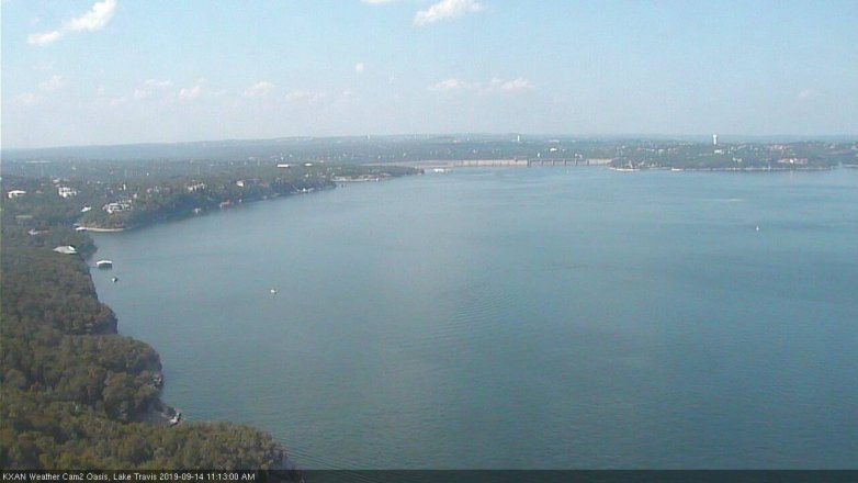 Lake Travis webcam, September 14, 2019 10:15 AM CT