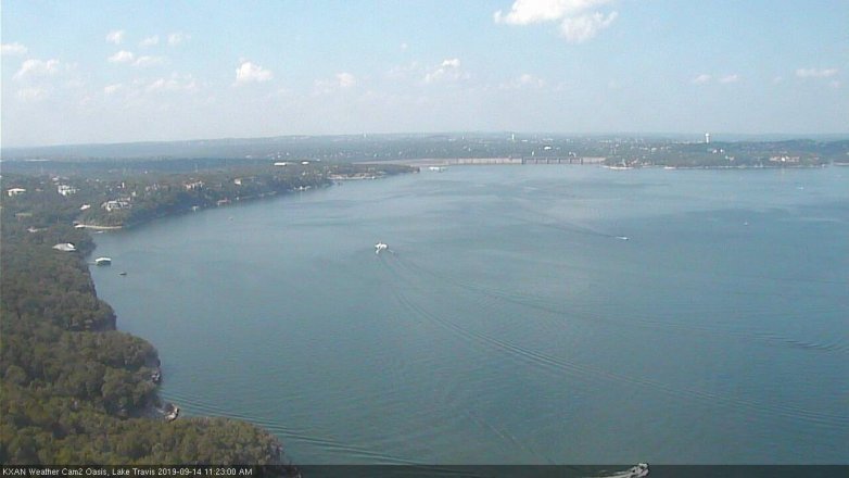 Lake Travis webcam, September 14, 2019 10:25 AM CT