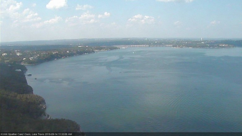 Lake Travis webcam, September 14, 2019 10:35 AM CT