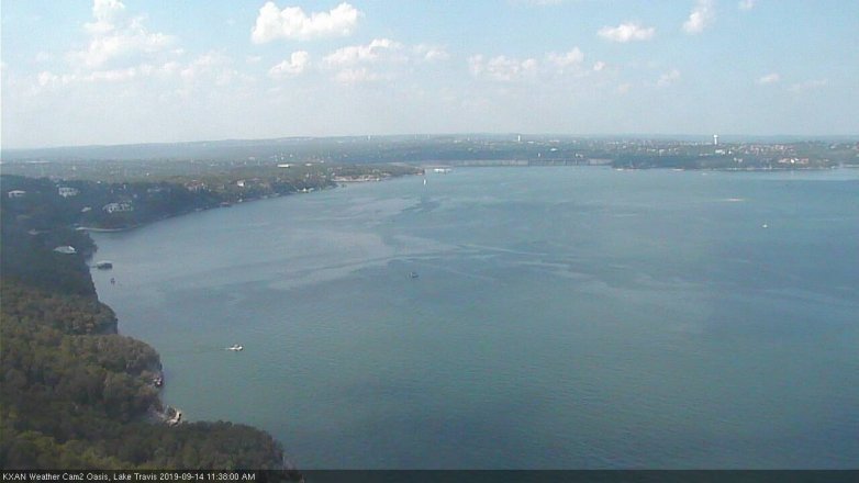 Lake Travis webcam, September 14, 2019 10:40 AM CT