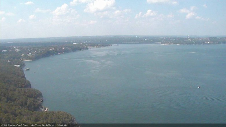 Lake Travis webcam, September 14, 2019 10:55 AM CT