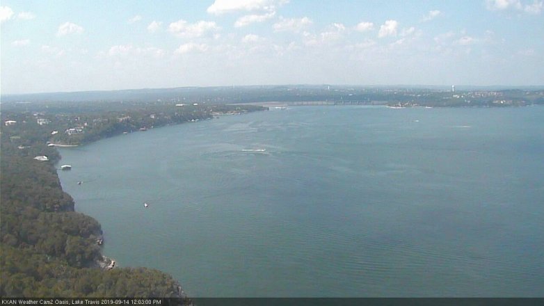 Lake Travis webcam, September 14, 2019 11:05 AM CT
