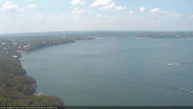 Lake Travis webcam, September 14, 2019 11:10 AM CT