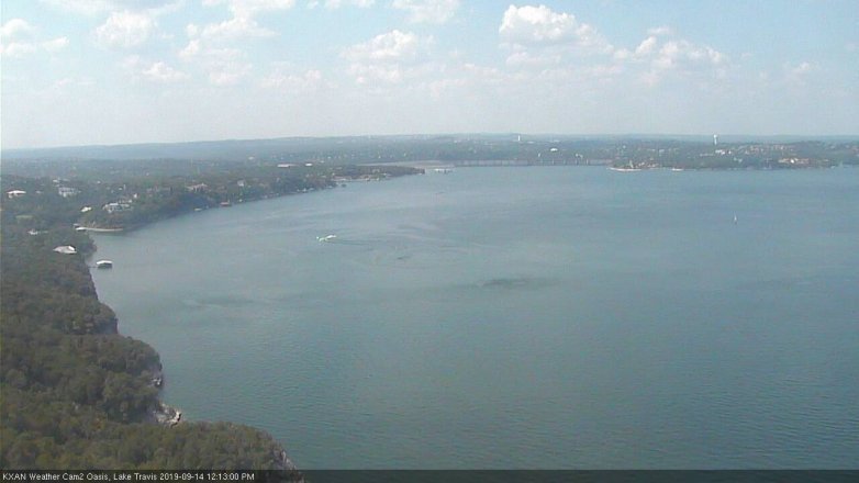 Lake Travis webcam, September 14, 2019 11:15 AM CT