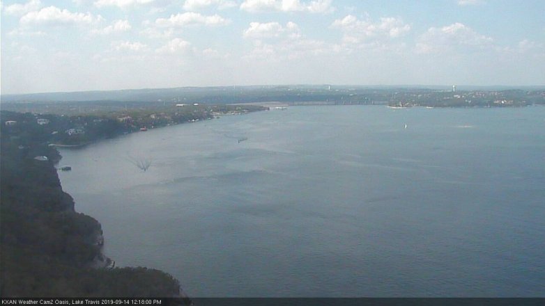 Lake Travis webcam, September 14, 2019 11:20 AM CT