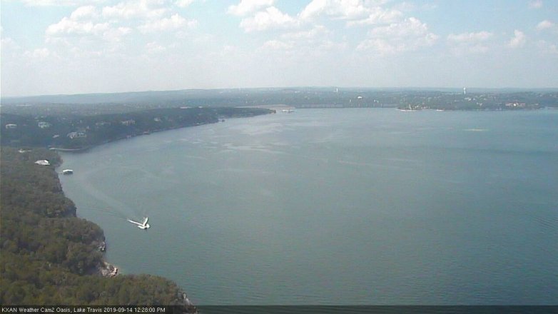 Lake Travis webcam, September 14, 2019 11:30 AM CT