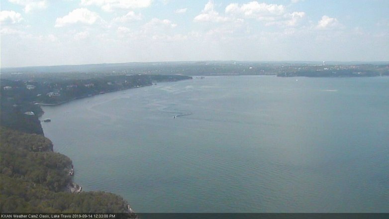 Lake Travis webcam, September 14, 2019 11:35 AM CT