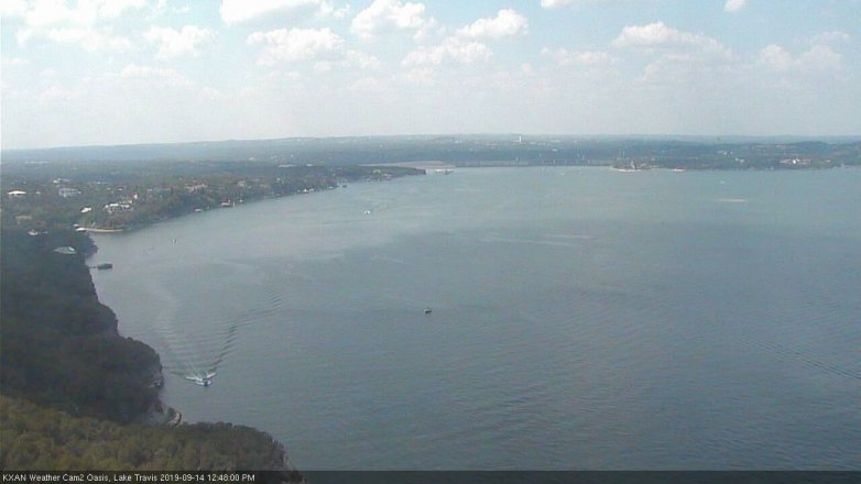 Lake Travis webcam, September 14, 2019 11:50 AM CT