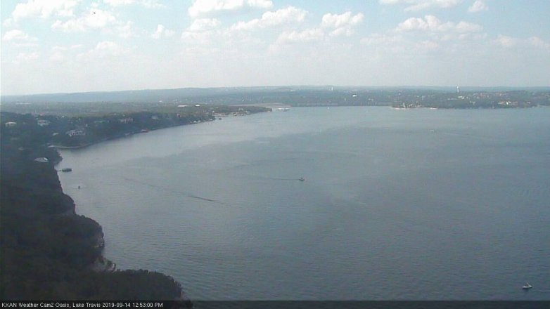 Lake Travis webcam, September 14, 2019 11:55 AM CT