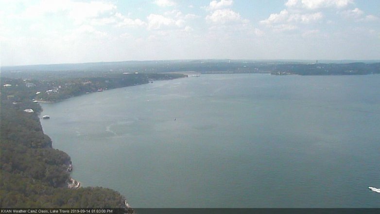 Lake Travis webcam, September 14, 2019 12:05 PM CT