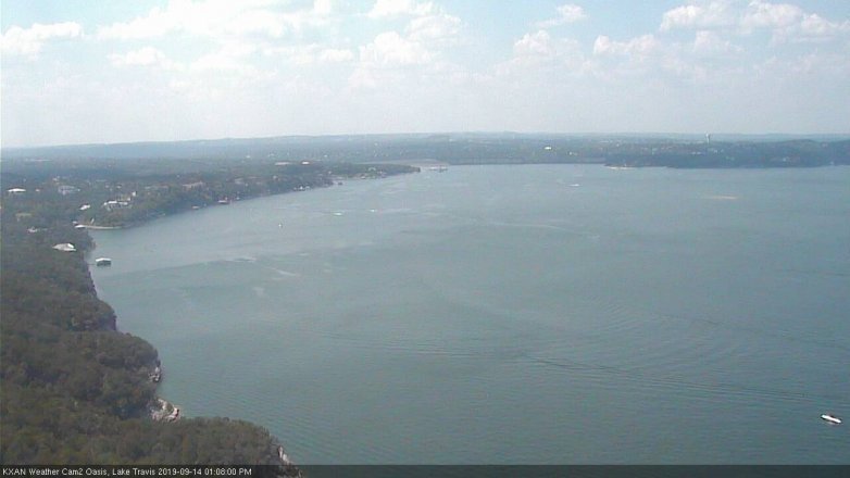 Lake Travis webcam, September 14, 2019 12:10 PM CT