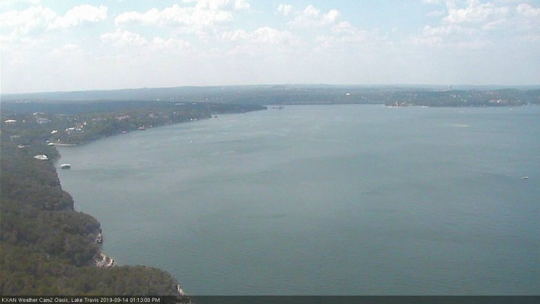 Lake Travis webcam, September 14, 2019 12:15 PM CT