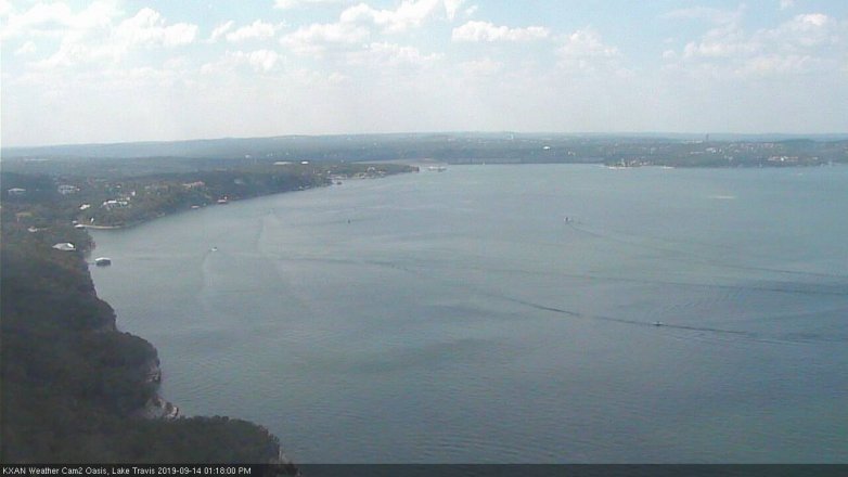 Lake Travis webcam, September 14, 2019 12:20 PM CT