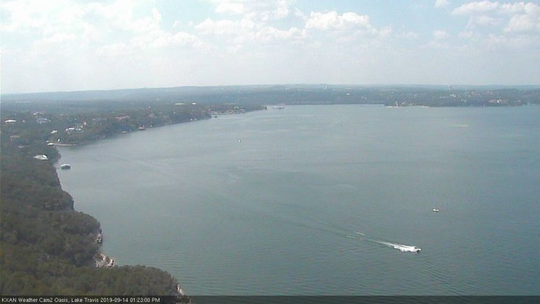 Lake Travis webcam, September 14, 2019 12:25 PM CT
