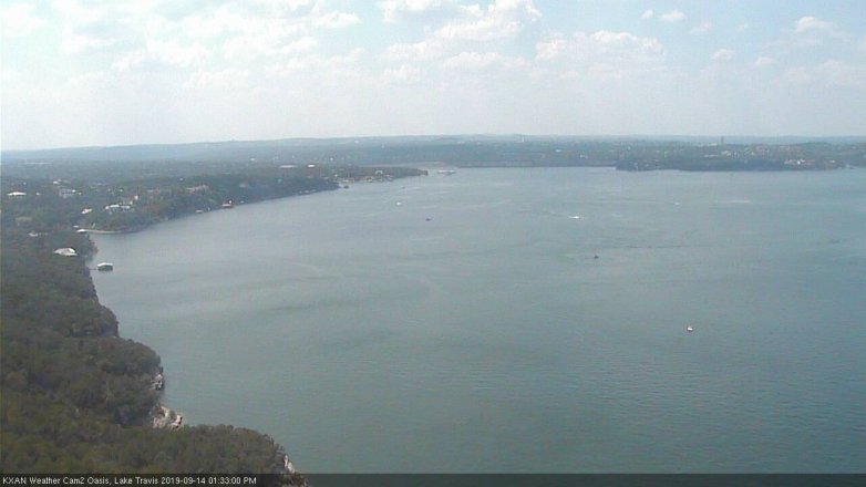 Lake Travis webcam, September 14, 2019 12:35 PM CT
