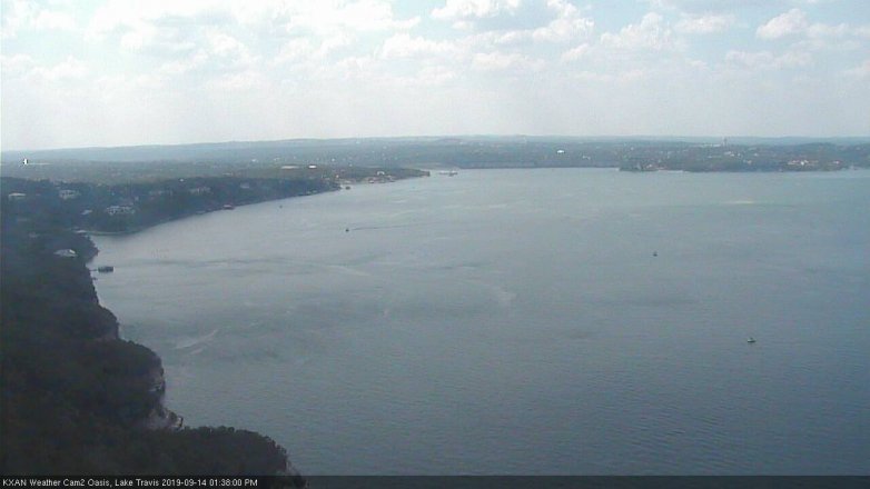 Lake Travis webcam, September 14, 2019 12:40 PM CT