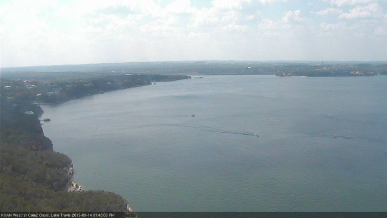 Lake Travis webcam, September 14, 2019 12:45 PM CT