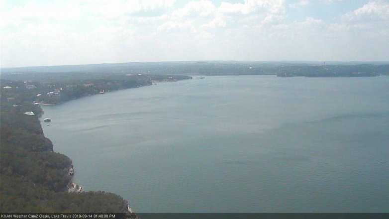 Lake Travis webcam, September 14, 2019 12:50 PM CT