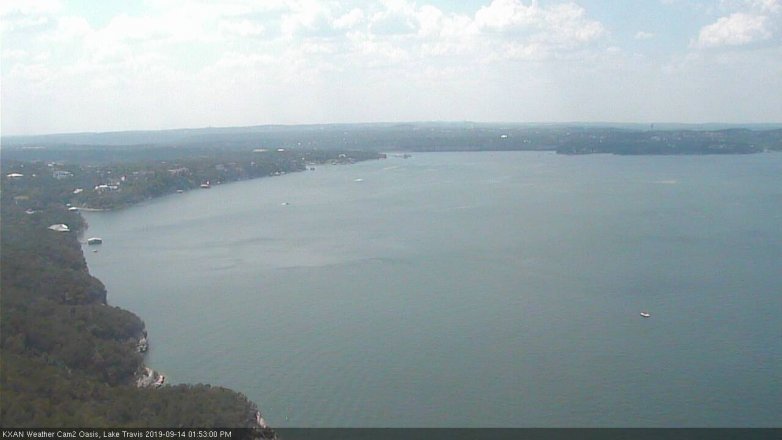 Lake Travis webcam, September 14, 2019 12:55 PM CT