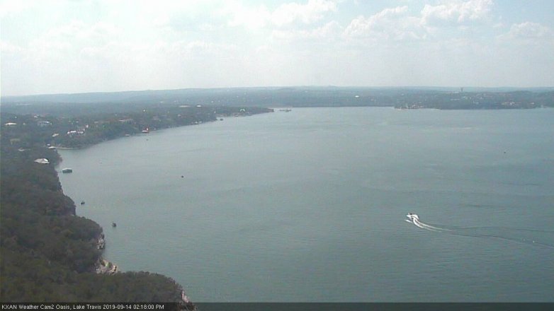 Lake Travis webcam, September 14, 2019 1:20 PM CT