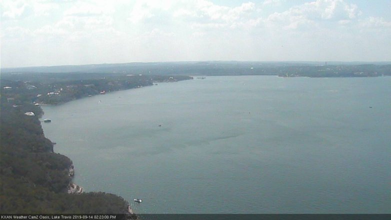 Lake Travis webcam, September 14, 2019 1:25 PM CT