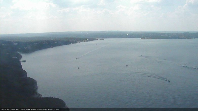 Lake Travis webcam, September 14, 2019 1:50 PM CT