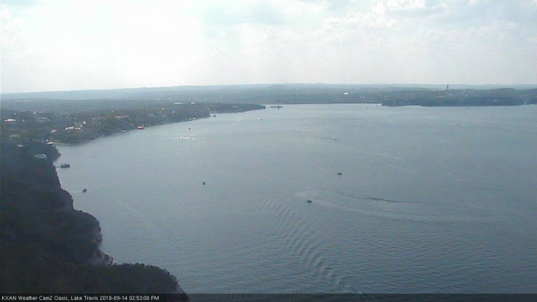 Lake Travis webcam, September 14, 2019 1:55 PM CT