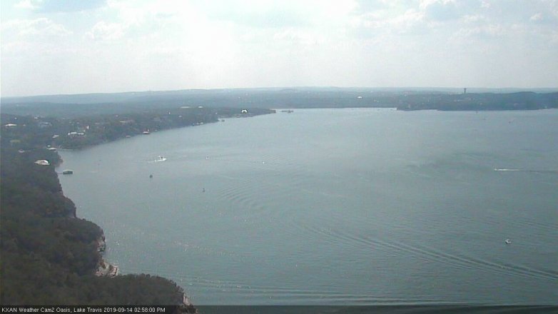 Lake Travis webcam, September 14, 2019 2:00 PM CT