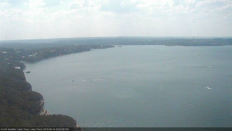 Lake Travis webcam, September 14, 2019 2:05 PM CT