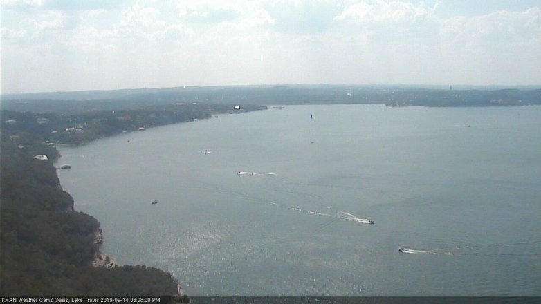 Lake Travis webcam, September 14, 2019 2:10 PM CT