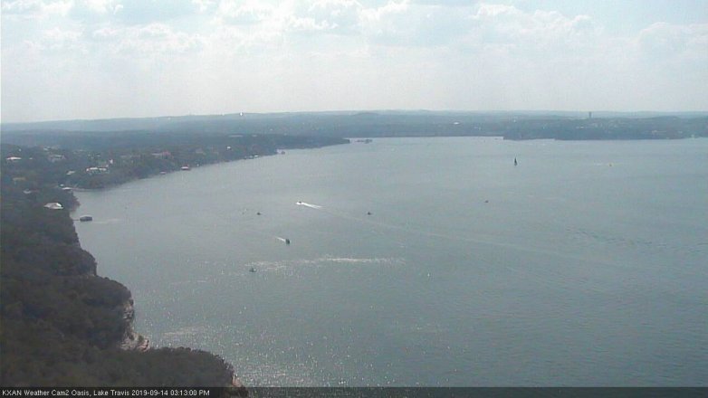 Lake Travis webcam, September 14, 2019 2:15 PM CT
