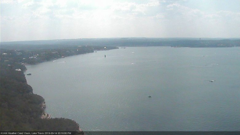 Lake Travis webcam, September 14, 2019 2:20 PM CT
