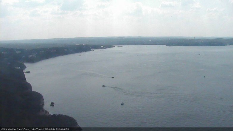 Lake Travis webcam, September 14, 2019 2:35 PM CT