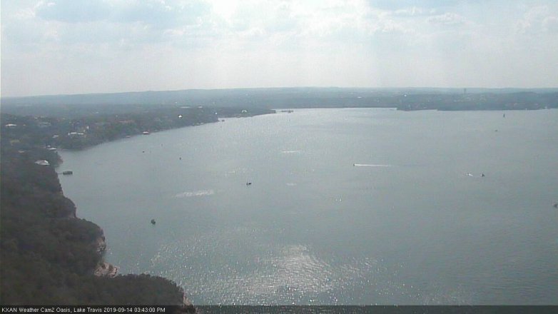 Lake Travis webcam, September 14, 2019 2:45 PM CT