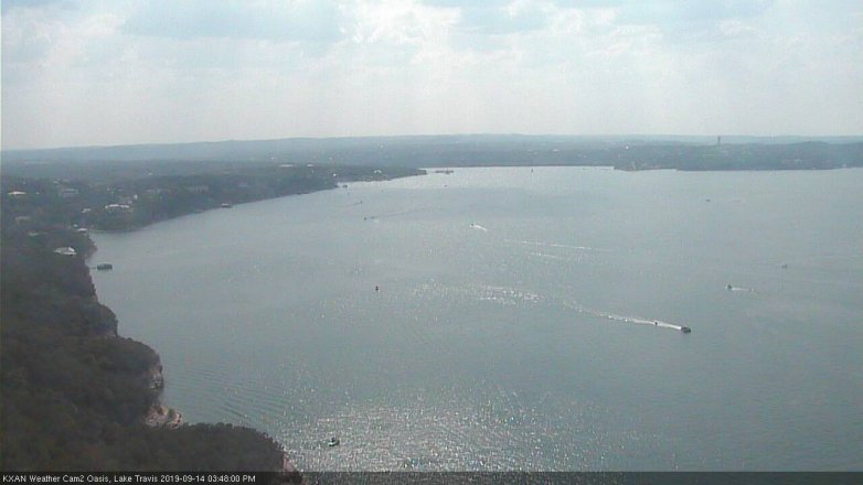 Lake Travis webcam, September 14, 2019 2:50 PM CT