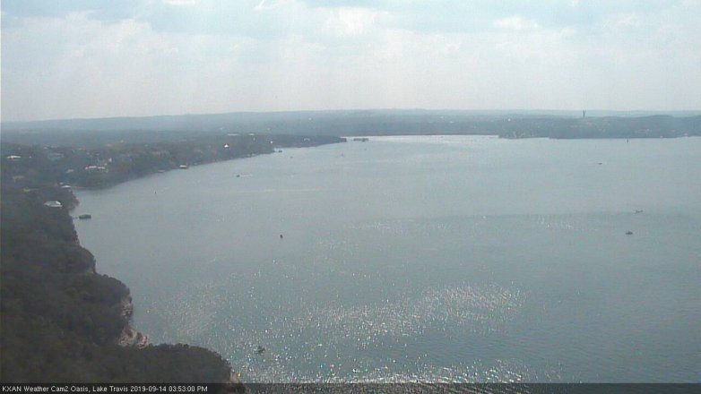 Lake Travis webcam, September 14, 2019 2:55 PM CT
