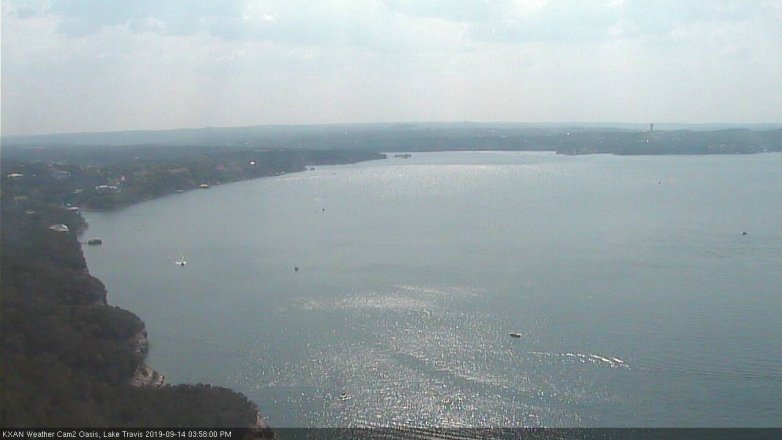 Lake Travis webcam, September 14, 2019 3:00 PM CT